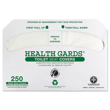 HOSPECO® Health Gards Green Seal Recycled Toilet Seat Covers, 14.75 X 16.5, White, 250-pack, 4 Packs-carton freeshipping - TVN Wholesale